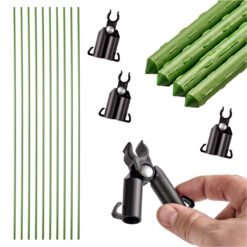 Taimetugede komplekt - 10 tugikeppi + ühendusklambrid Soodukas.Com