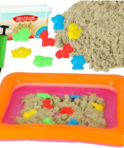 Kineetiline liiv + liivakast, vormid ja hoiukast