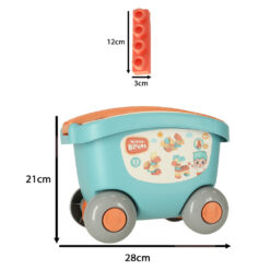 Pehmed ehitusklotsid ratastega hoiukastis – Soodukas.Com Pehmed ehitusklotsid ratastega hoiukastis Soodukas.Com