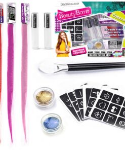 Glitter tattood + juuksepikendused tüdrukutele