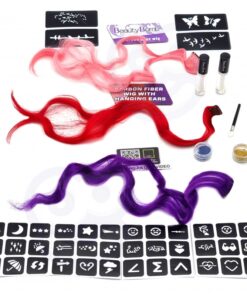 Alternative view of Glitter tattood + juuksepikendused tüdrukutele