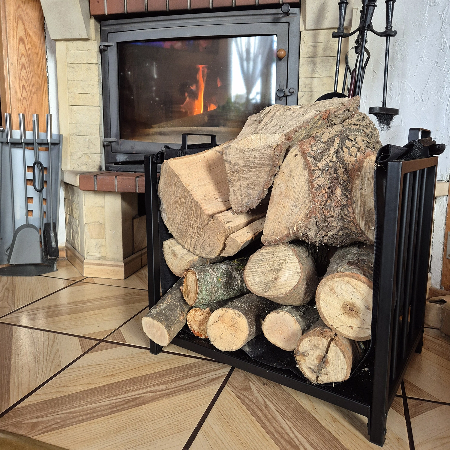 2in1 küttepuude hoidik – Soodukas.Com 2in1 küttepuude hoidik - Image 2