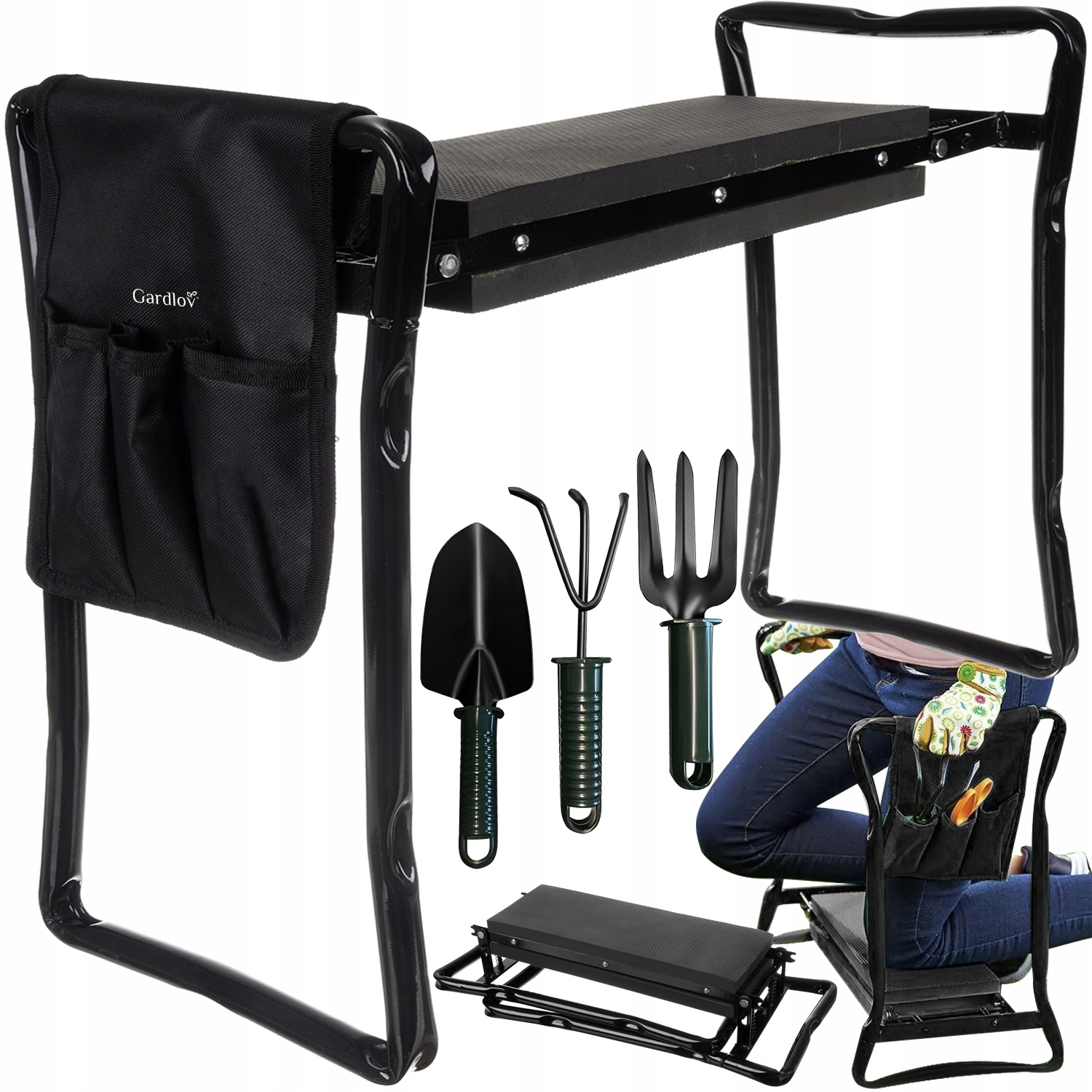 Pink-põlvitusalus aiatöödeks + kingitus