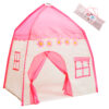 Children s tent princess house flowers pink 90352