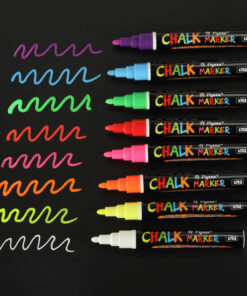 Alternative view of Kriidimarkerid tahvlile ja klaasile kirjutamiseks 8tk