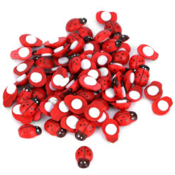 Puidust lepatriinudega kleepsud 50tk