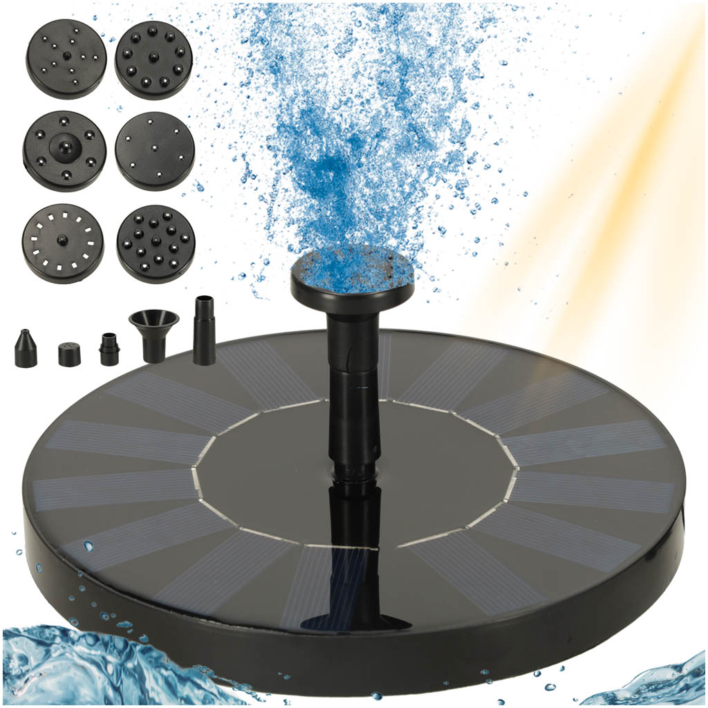 Ujuv purskkaev päikesepaneeliga