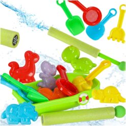 Rannamänguasjade komplekt - liivakasti mänguasjad + veepüss