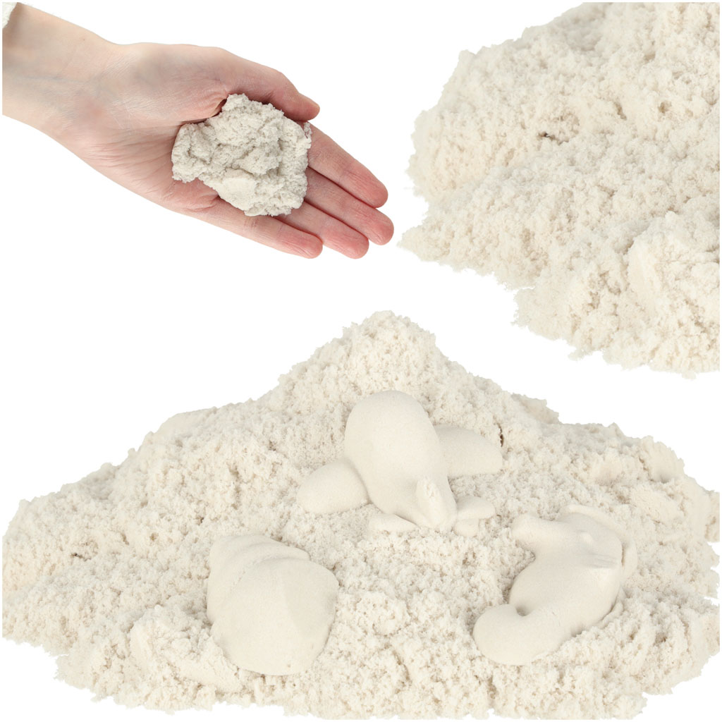 Kineetiline liiv 1kg - valge