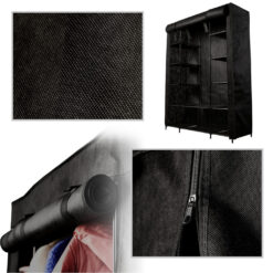 Suur tekstiilkattega riidekapp - garderoobisüsteem – Soodukas.Com Suur tekstiilkattega riidekapp - garderoobisüsteem Soodukas.Com