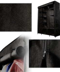 Suur tekstiilkattega riidekapp garderoobisusteem 1