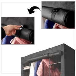 Suur tekstiilkattega riidekapp - garderoobisüsteem – Soodukas.Com Suur tekstiilkattega riidekapp - garderoobisüsteem Soodukas.Com