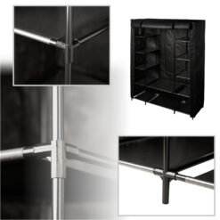 Suur tekstiilkattega riidekapp - garderoobisüsteem – Soodukas.Com Suur tekstiilkattega riidekapp - garderoobisüsteem Soodukas.Com