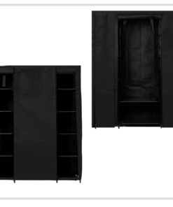 Suur tekstiilkattega riidekapp garderoobisusteem 7