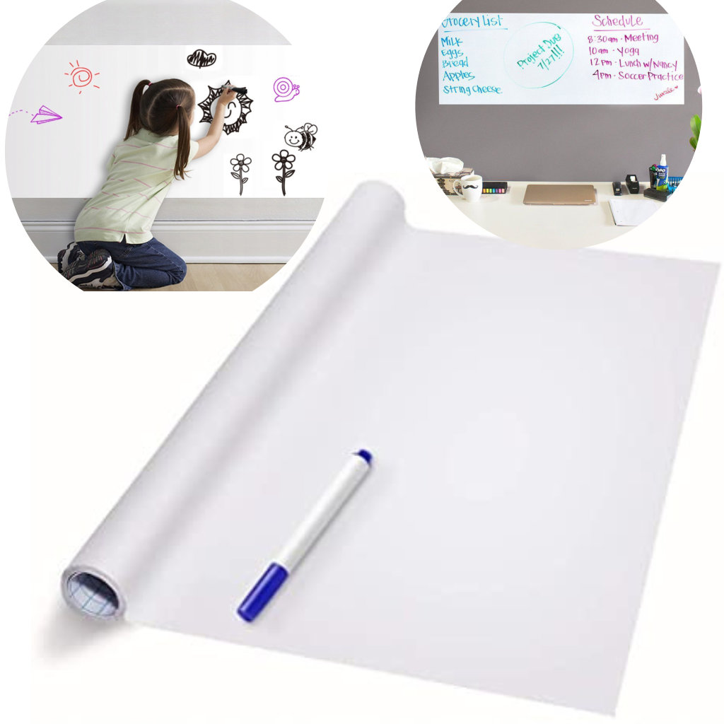 Isekleepuv valge tahvel + tahvlimarker