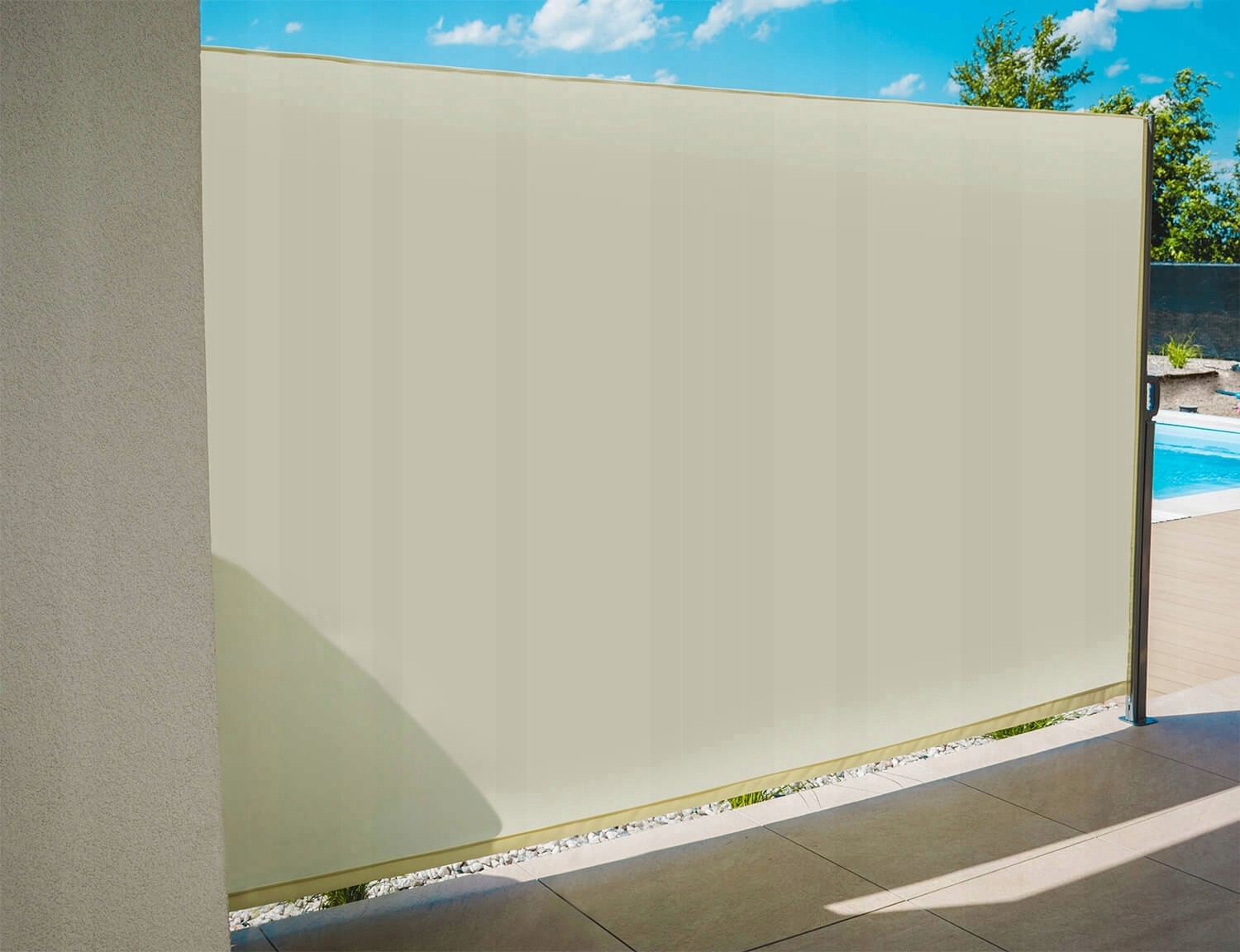 Lahtitõmmatav terrassi sein - külgmarkiis 180 x 400cm - Image 6