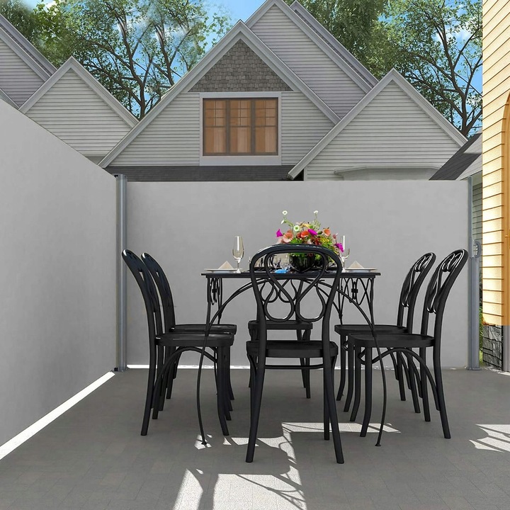 Lahtitõmmatav terrassi sein - külgmarkiis 180 x 400cm - Image 7