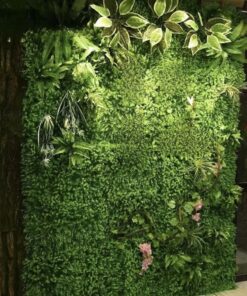 kunsttaimedega seinapaneel 1