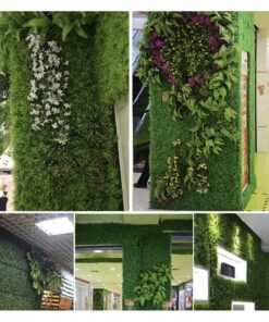 kunsttaimedega seinapaneel 3