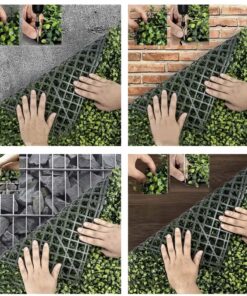 kunsttaimedega seinapaneel 7