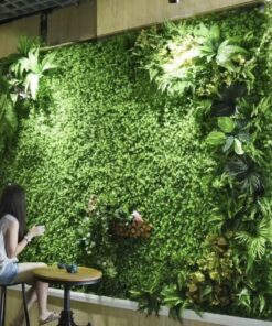 kunsttaimedega seinapaneel 9