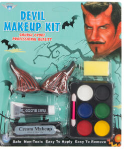 Kuradi maskeeringu komplekt - sarved, näovärvid, kunstveri jm