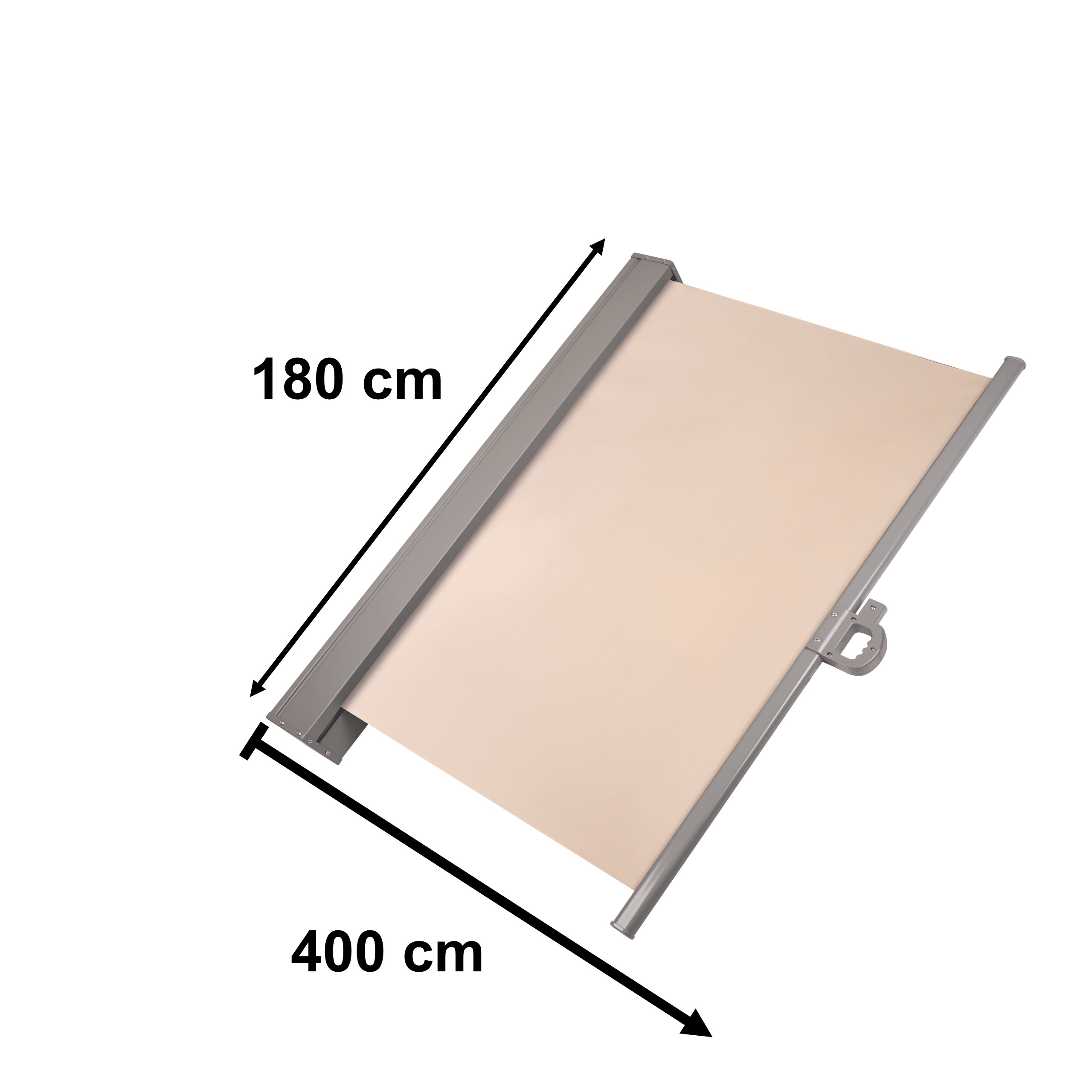 Lahtitõmmatav terrassi sein - külgmarkiis 180 x 400cm - Image 16