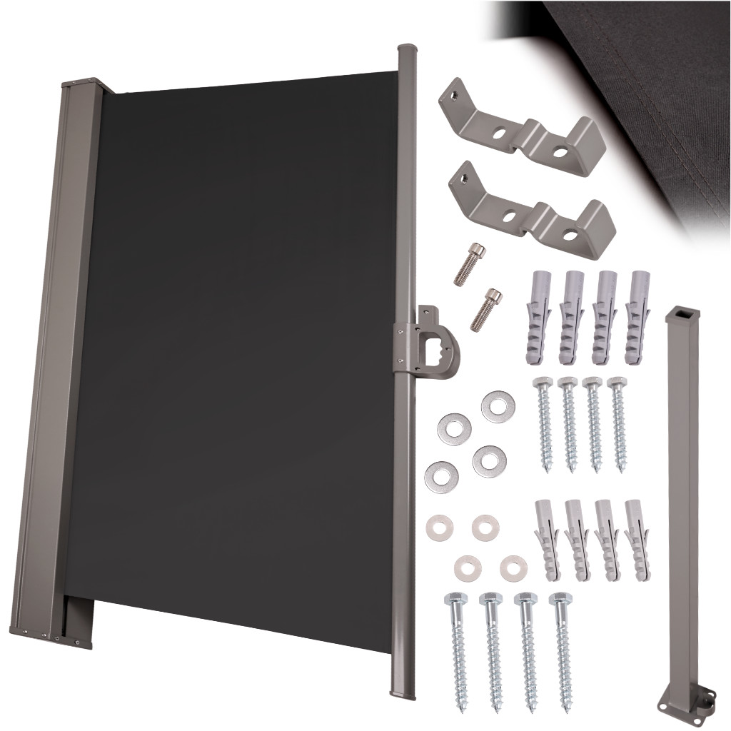 Lahtitõmmatav terrassi sein - külgmarkiis 180 x 400cm - Image 2