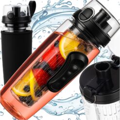 Maitsevee pudel puuviljamahutiga 1L