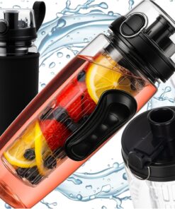 Maitsevee pudel puuviljamahutiga 1L