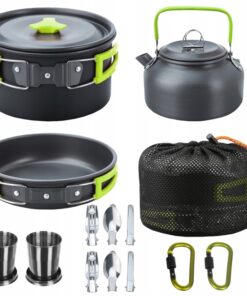 Alternative view of Matkanõude komplekt - 18 osa