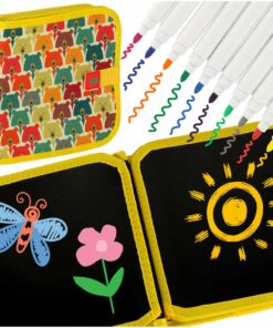 Joonistustahvlitega kaustik + kriidimarkerid