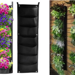 Vertikaalne 7 taskuga istutuskott seinale Soodukas.Com