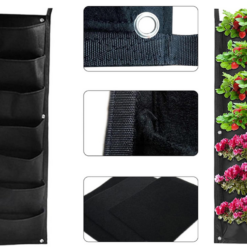 Vertikaalne 7 taskuga istutuskott seinale Soodukas.Com