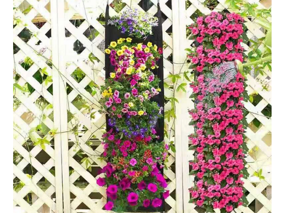 Vertikaalne 7 taskuga istutuskott seinale - Image 4