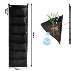 Vertikaalne 7 taskuga istutuskott seinale Soodukas.Com