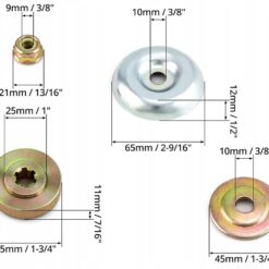 Kinnituskomplekt trimmerite ja võsalõikurite otsikute jaoks - Redukrori seibid ja mutter – Soodukas.Com Kinnituskomplekt trimmerite ja võsalõikurite otsikute jaoks - Redukrori seibid ja mutter Soodukas.Com