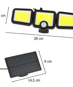 Paikesepatarei ja liikumisanduriga prozektor 12