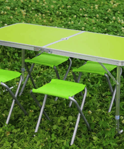 Alternative view of Kokkupandav matkalaud + 4 tooli