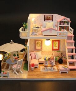 Minimaja meisterdamiskomplekt led valgustusega