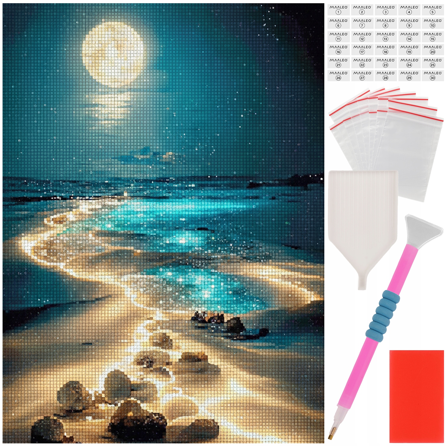 Teemanditikand - 5D teemantmosaiik "Öine rand"