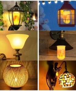 Dekoratiivne leegi efektiga LED lambipirn E27 3