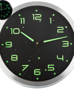 Helendavate numbritega seinakell - 25cm