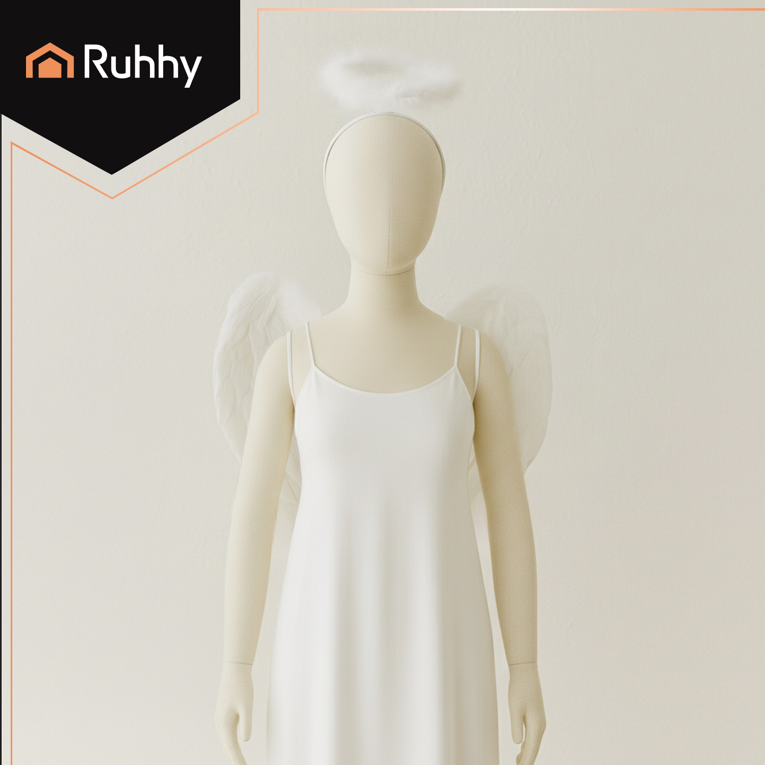 Ingli kostüüm - ingli tiivad + oreool – Soodukas.Com Ingli kostüüm - ingli tiivad + oreool - Image 3