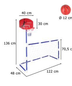 Jalgpall korvpall spordikomplekt lastele 6