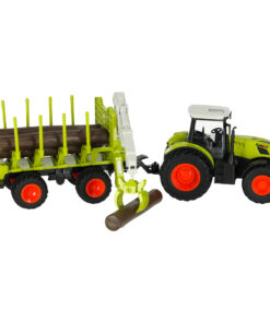 Kaugjuhitav traktor koos tostuk haagisega 1