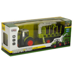 Kaugjuhitav traktor koos tõstuk-haagisega Soodukas.Com