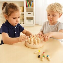 Alternative view of Puidust mälumäng "Memory Chess"