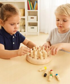 Alternative view of Puidust mälumäng "Memory Chess"