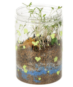 Mini terraarium dinosauruste ja LED valgustusega 12